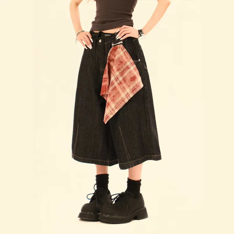 GBXM Denim Shorts Unisex Black-5