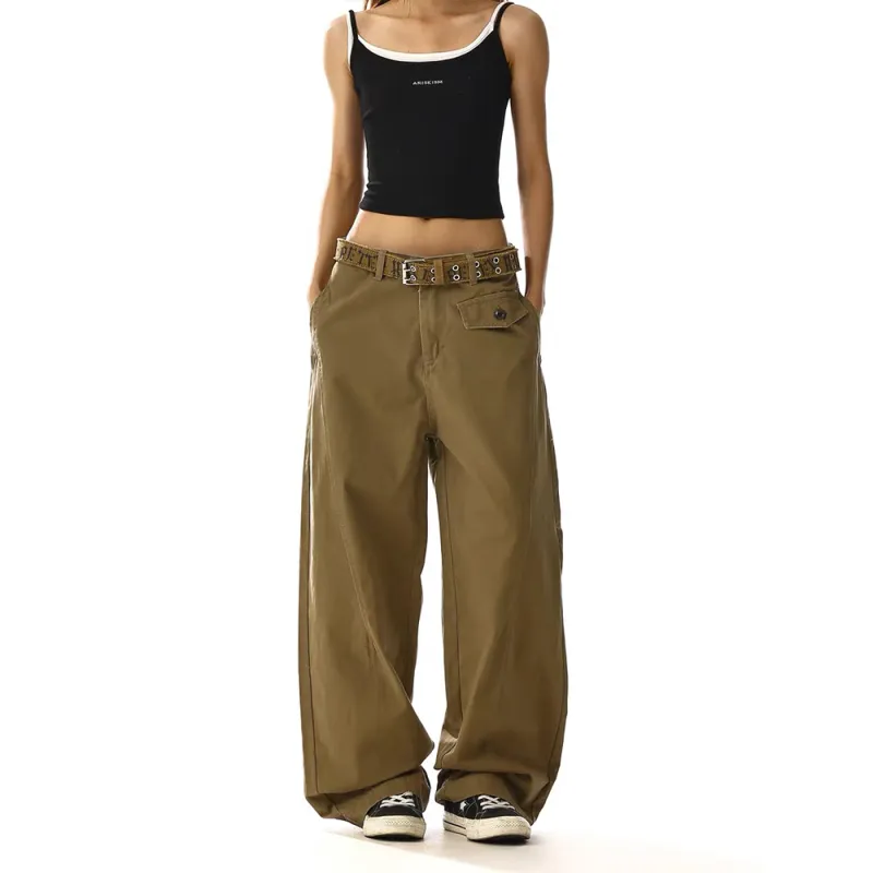 GBXM Casual Pants Unisex Brown-3