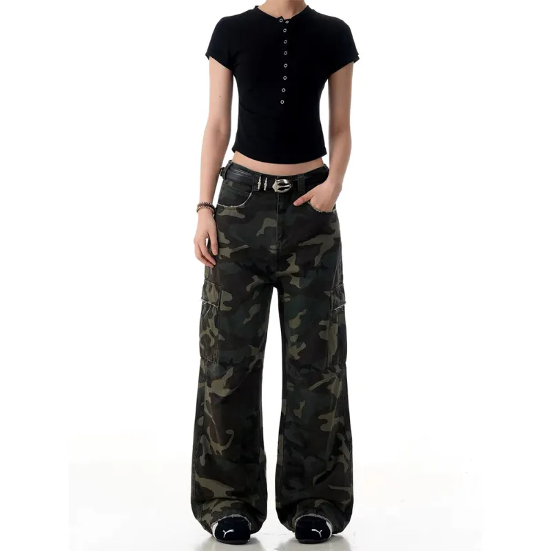 GBXM Cargo Pants Unisex Camouflage-5