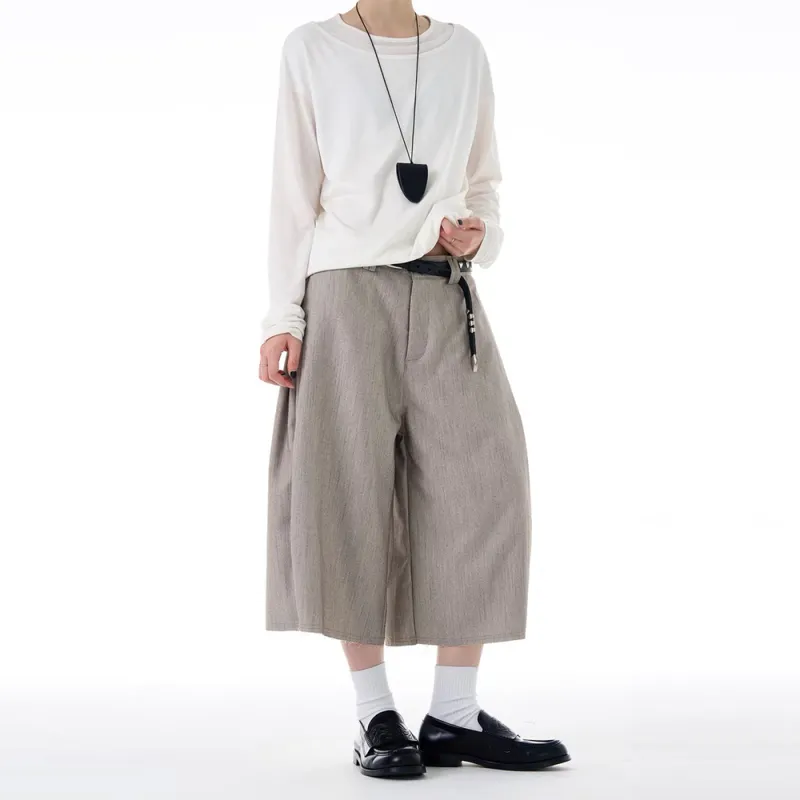 GBXM Casual Shorts Unisex Herringbone Gray-6