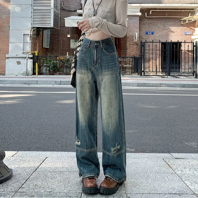 GBXM Jeans Unisex Vintage Blue-4