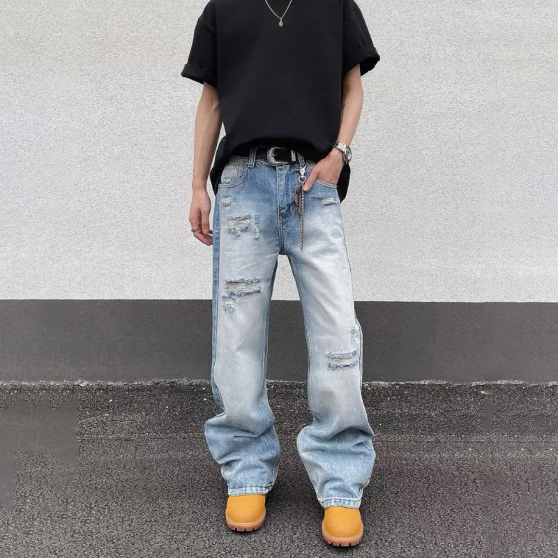 GBXM Jeans Unisex Washed Blue-3