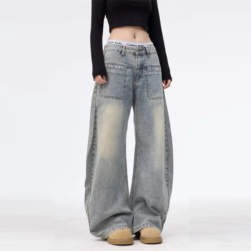 GBXM Jeans Unisex Washed Blue-6