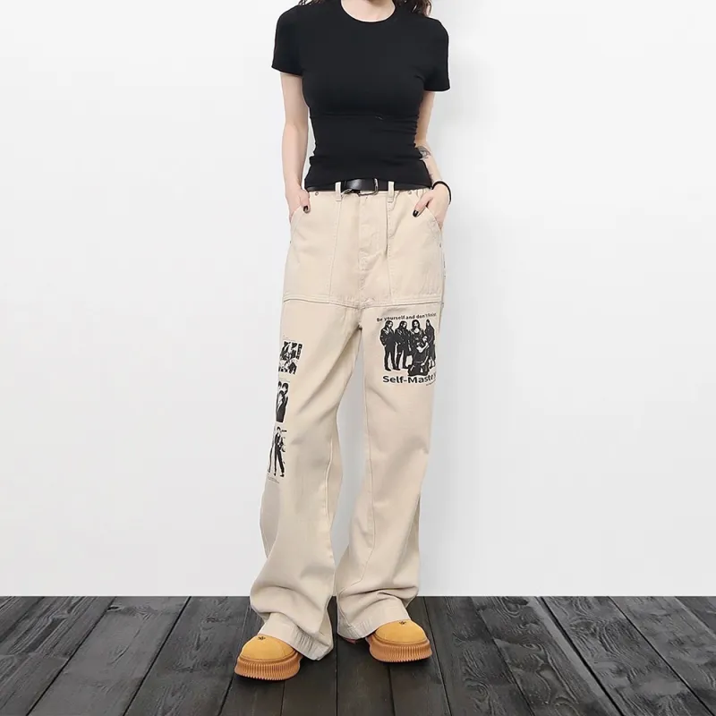 GBXM Jeans Unisex Apricot-5