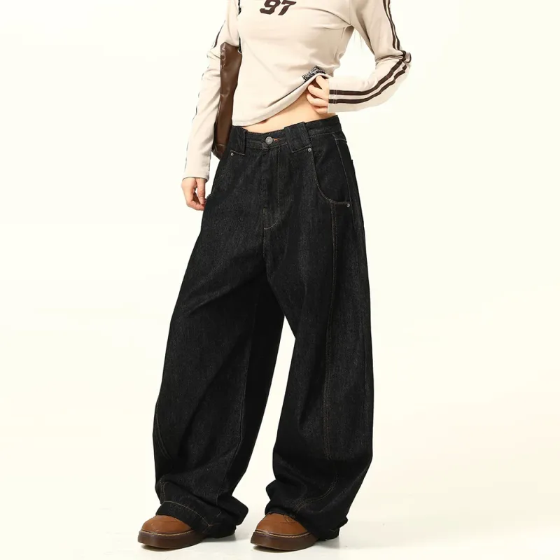 PAINT STAIN Jeans Unisex Black-4