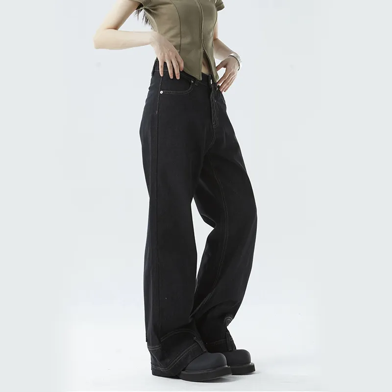 GBXM Jeans Unisex Washed Black-5
