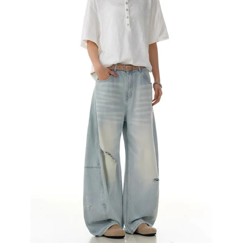 GBXM Jeans Unisex Ice Cyan Blue-5