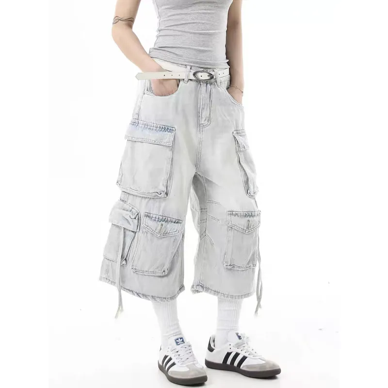 GBXM Denim Shorts Unisex Blue-5