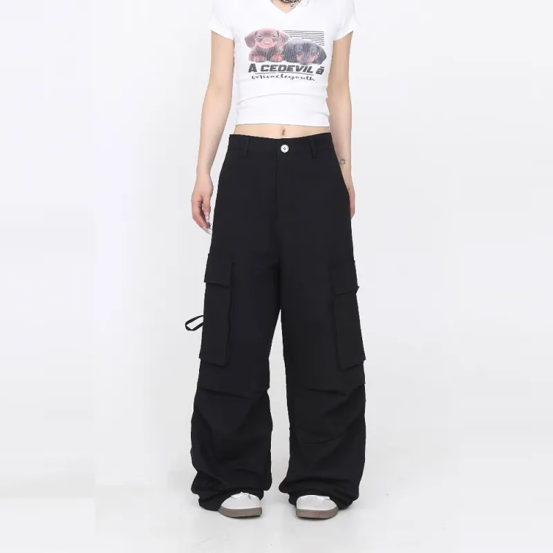 GBXM Cargo Pants Unisex Black-5