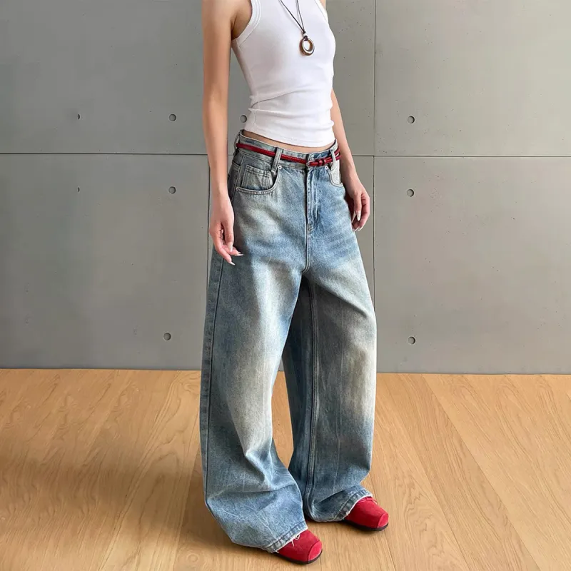 GBXM Jeans Unisex Washed Blue-5