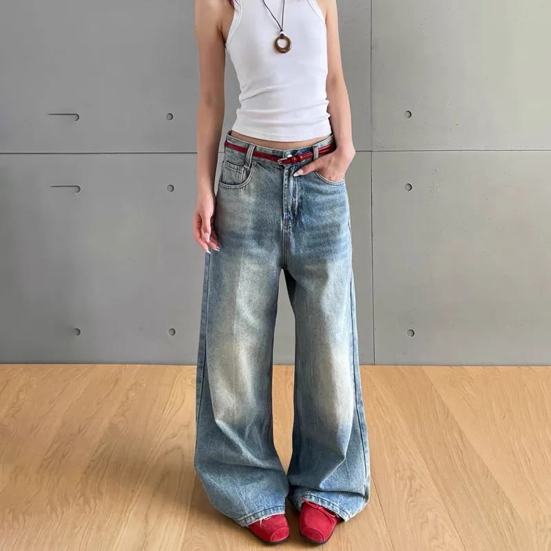 GBXM Jeans Unisex Washed Blue-4