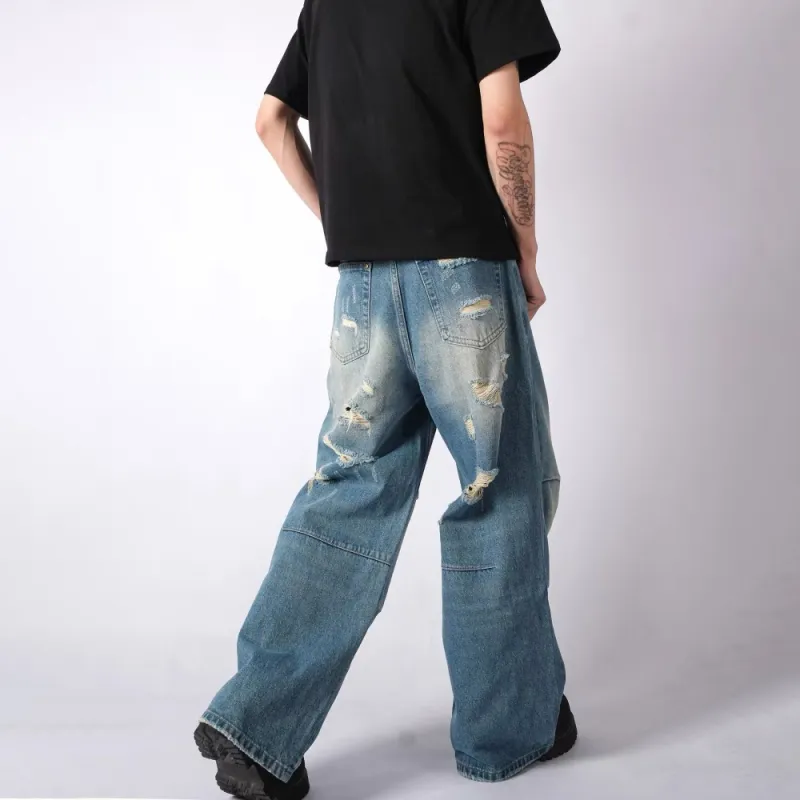 GBXM Jeans Unisex Vintage Blue-5