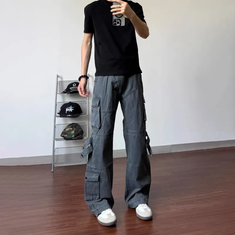 GBXM Cargo Pants Unisex Dark Gray-4