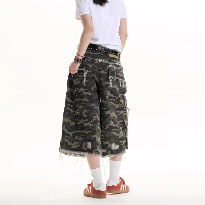 GBXM Cargo Shorts Unisex Camouflage-6