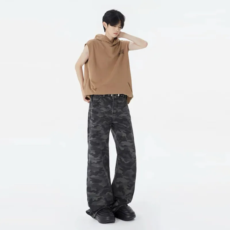 TESTUNG Trendy Casual Pants Unisex Camouflage Element-5