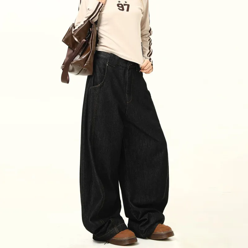 PAINT STAIN Jeans Unisex Black-6