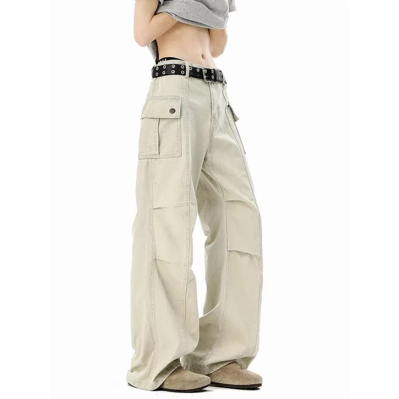 GBXM Casual Pants Unisex Apricot-5