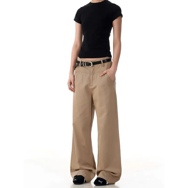 GBXM Casual Pants Unisex Khaki-5