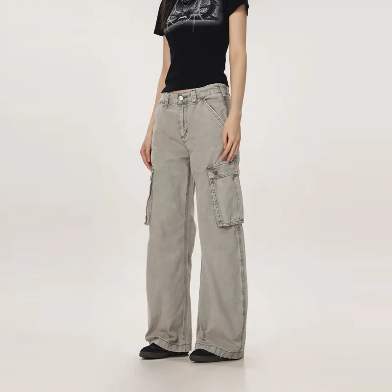 GBXM Cargo Pants Unisex Gray-4