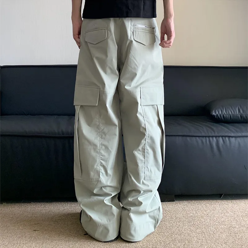 GBXM Casual Pants Unisex Pea Green-4