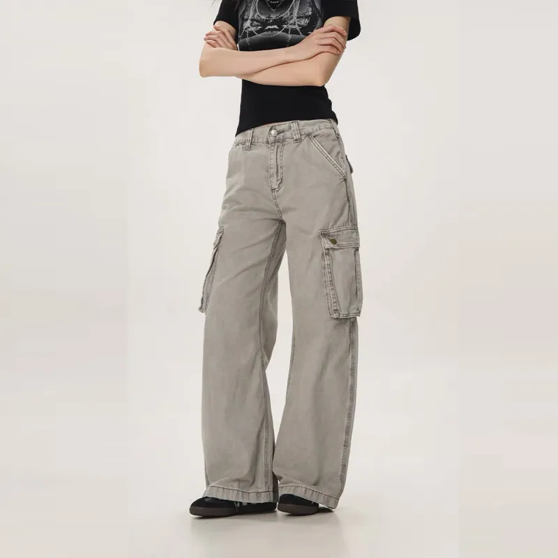 GBXM Cargo Pants Unisex Gray-5