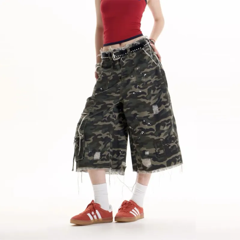 GBXM Cargo Shorts Unisex Camouflage-3