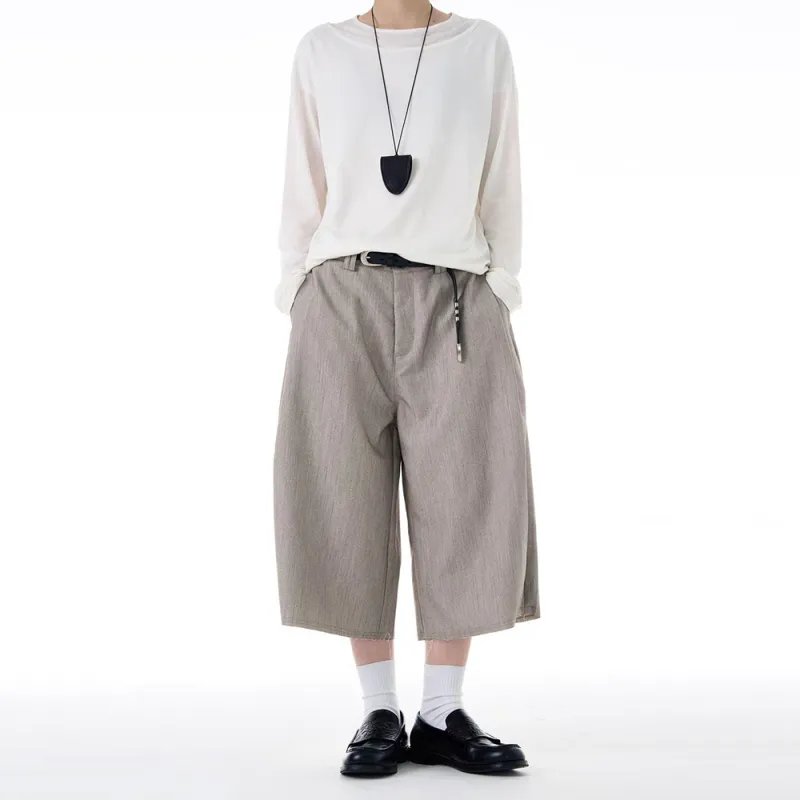 GBXM Casual Shorts Unisex Herringbone Gray-3