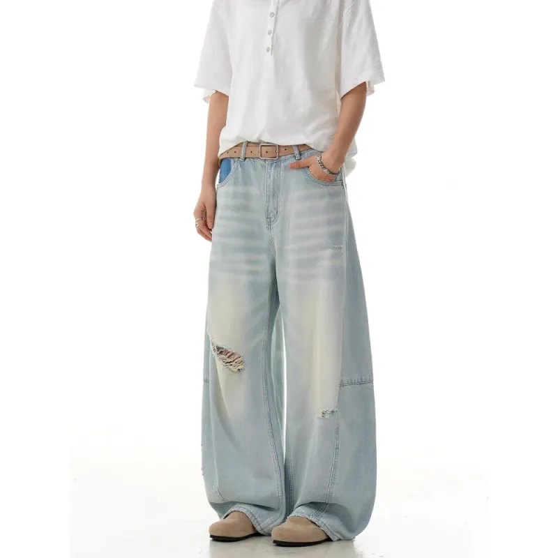 GBXM Jeans Unisex Ice Cyan Blue-4