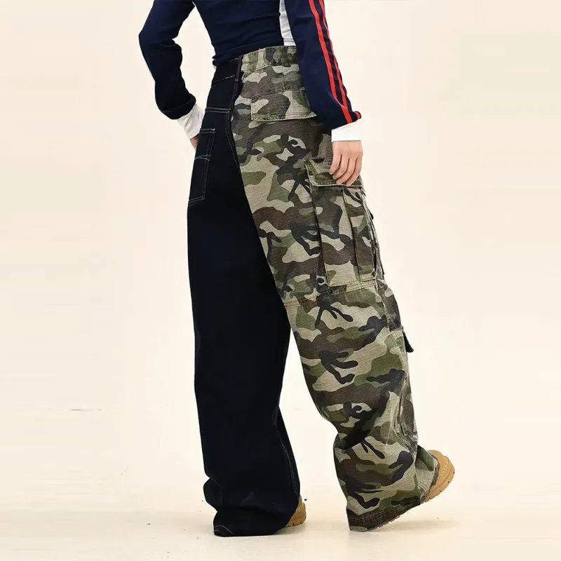 GBXM Jeans Unisex Patchwork-4