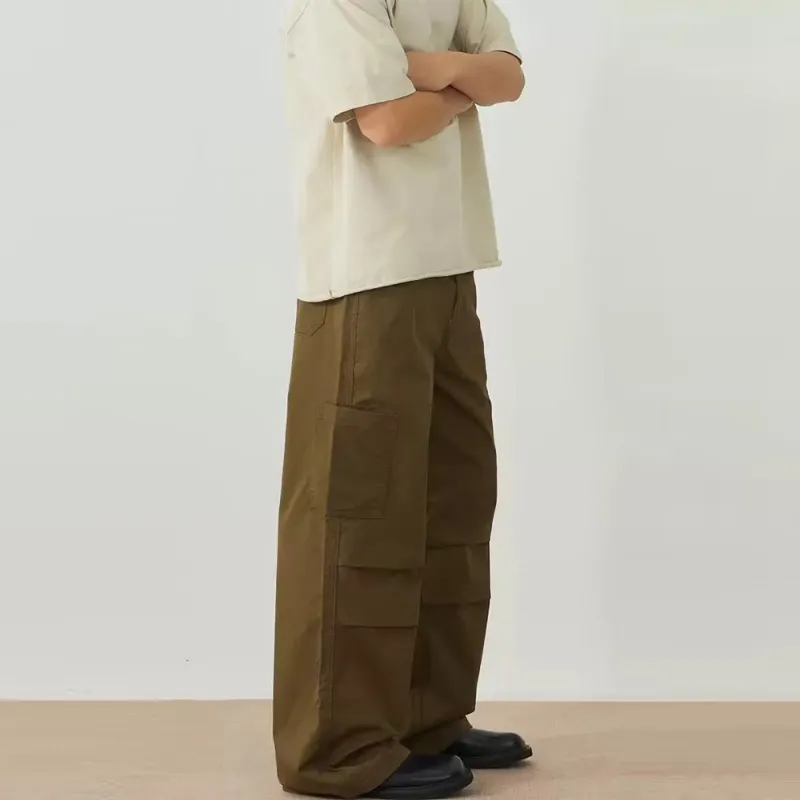 GBXM Cargo Pants Unisex Brown-3