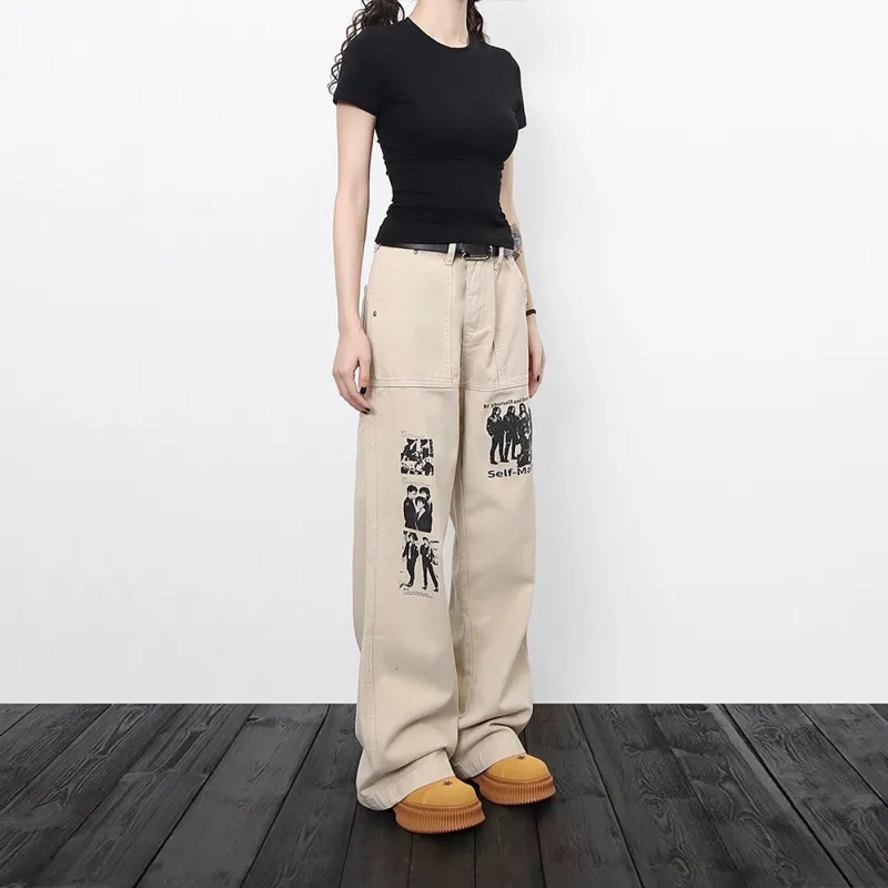 GBXM Jeans Unisex Apricot-4