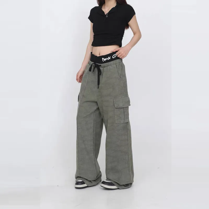 GBXM Casual Pants Unisex Green-3