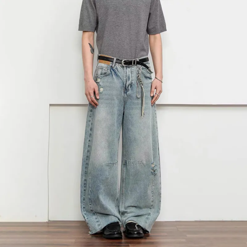 GBXM Jeans Unisex Washed Blue-4