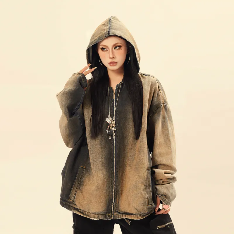 GBXM Denim Jacket Unisex Yellow Mud-4