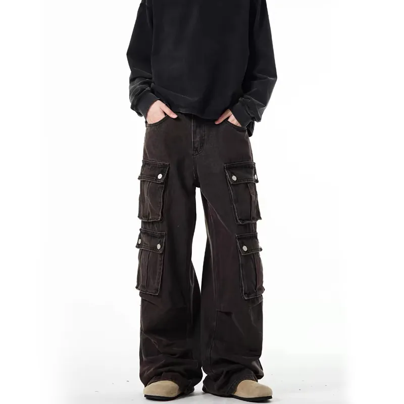 WELTER EXPERIMENT Jeans Unisex Black Brown-3