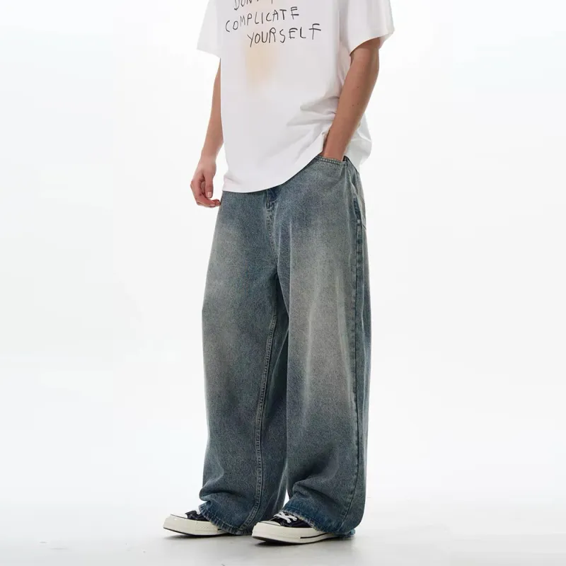 GBXM Jeans Unisex Washed Blue-4