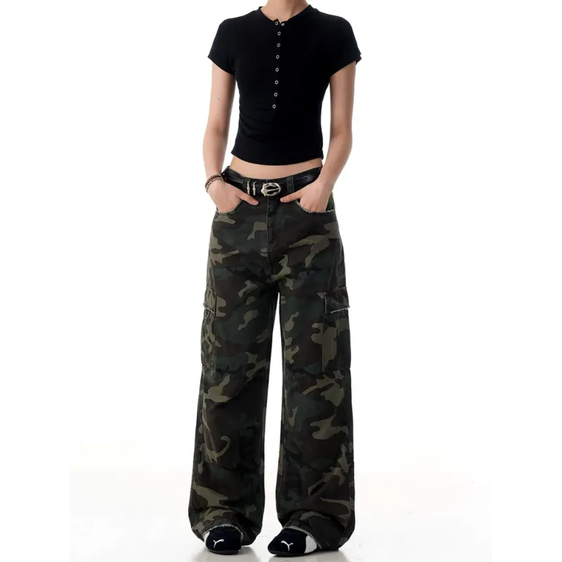 GBXM Cargo Pants Unisex Camouflage-3