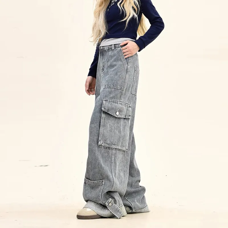 GBXM Cargo Pants Unisex Blue-5