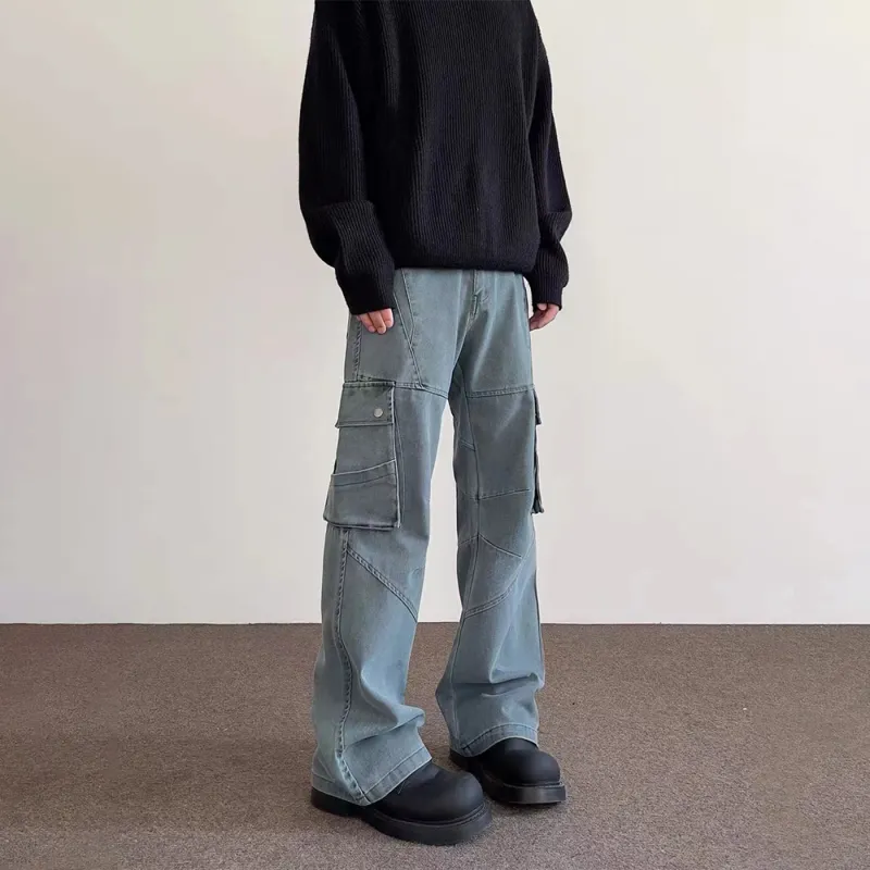 GBXM Cargo Pants Unisex Concrete Gray-4
