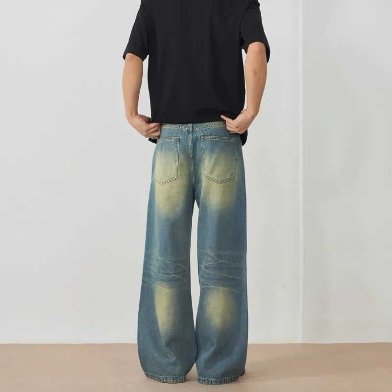 GBXM Jeans Unisex Washed Yellow Mud-6