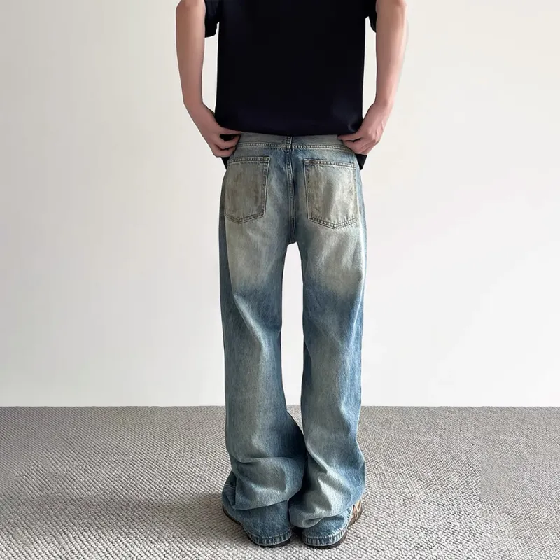 GBXM Jeans Unisex Dirty Vintage Blue-6