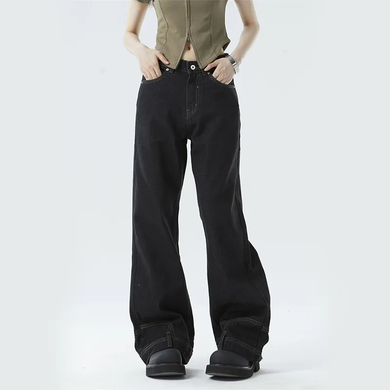 GBXM Jeans Unisex Washed Black-3