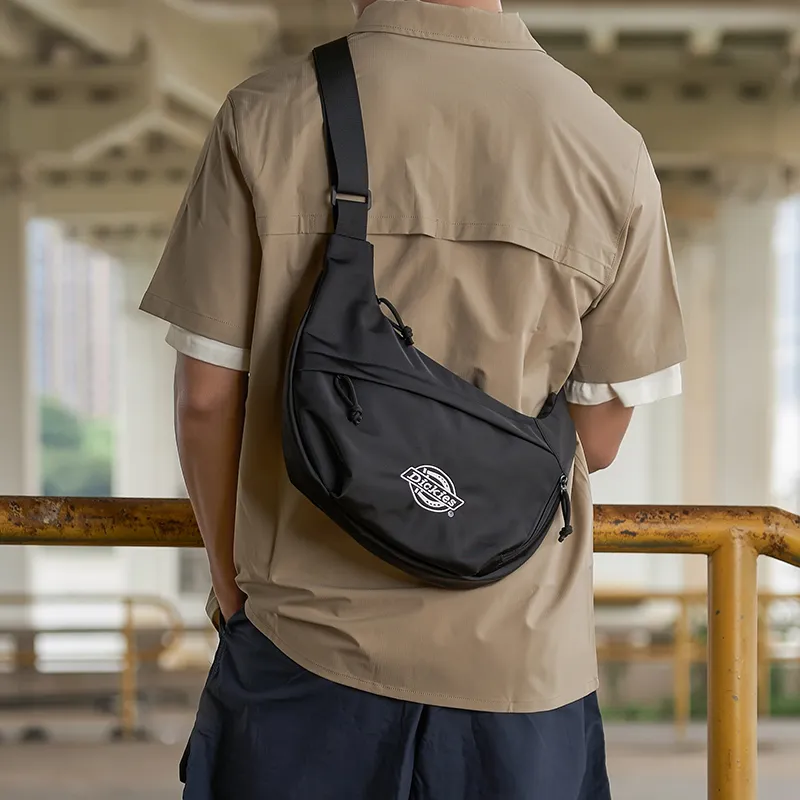 Dickies Polyester Crossbody Bag Regular Unisex Black/Light Khaki-3