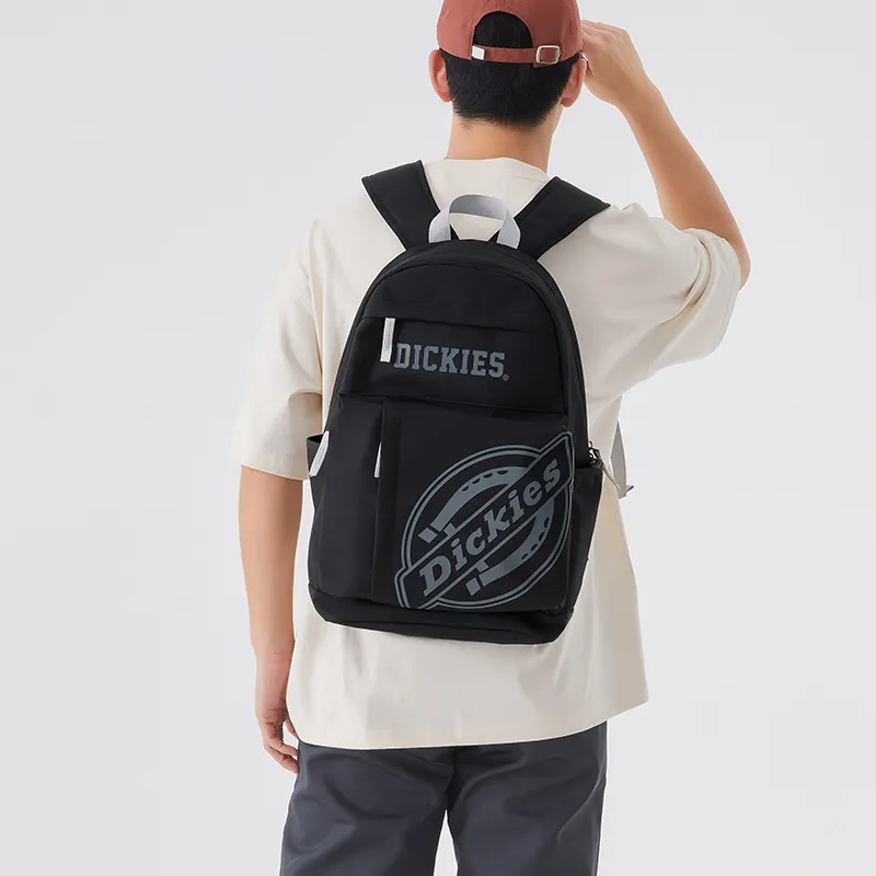 Dickies Polyester Large Capacity Computer Backpack For Students Regular Unisex Black/Blue-3