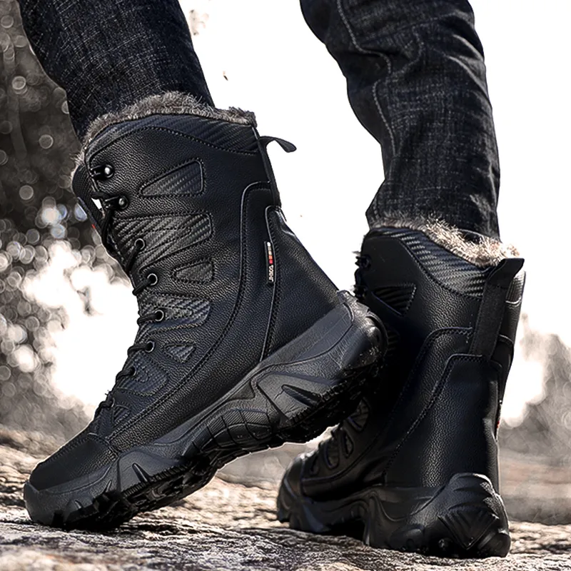 KUPE Slip Resistant Coverage Short Snow Boots Men's-4