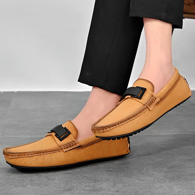 KUPE Gommino Loafers Men Black-3