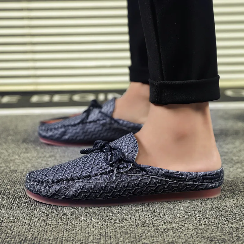 KUPE Slip Resistant Abrasion Resistant Wrap toe Slippers Men's-1