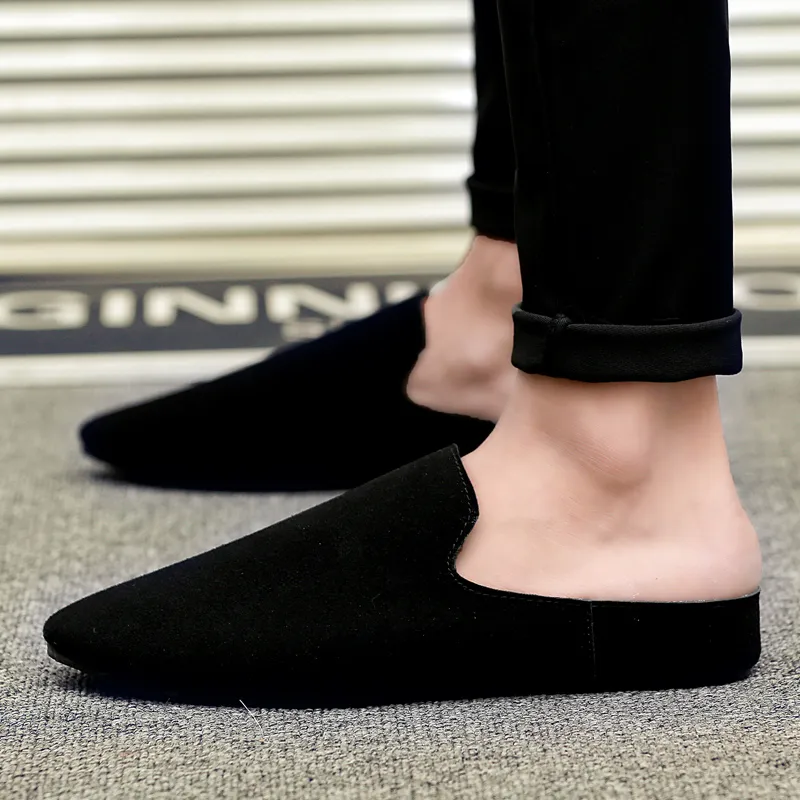 KUPE Rubber Sole Slip Resistant Closed Toe Slippers Men's-1