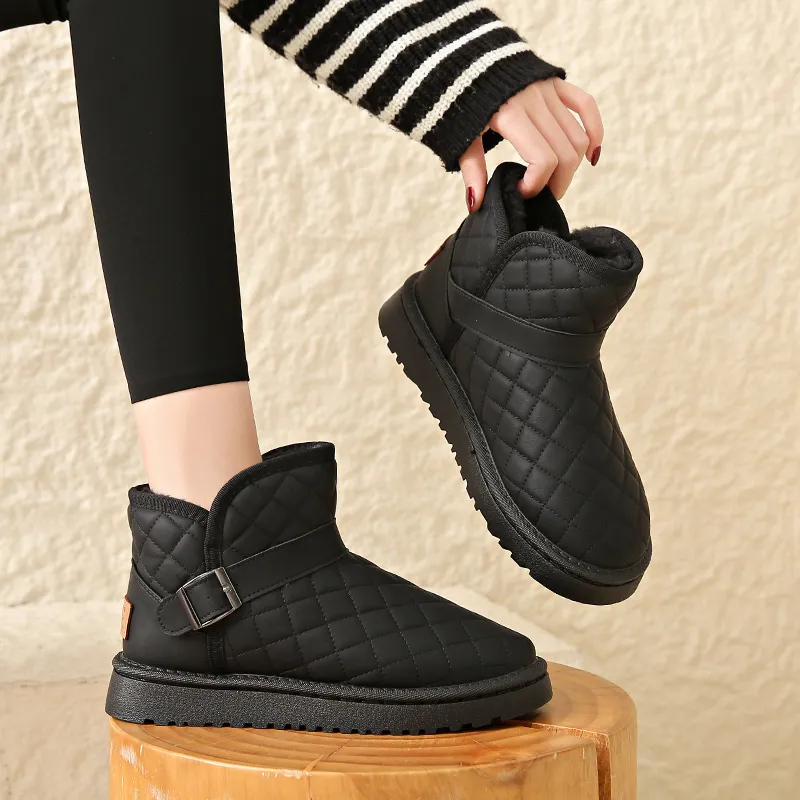 KUPE Anti Slip And Wear Resistant Warm Short Snow Boots Women's-10