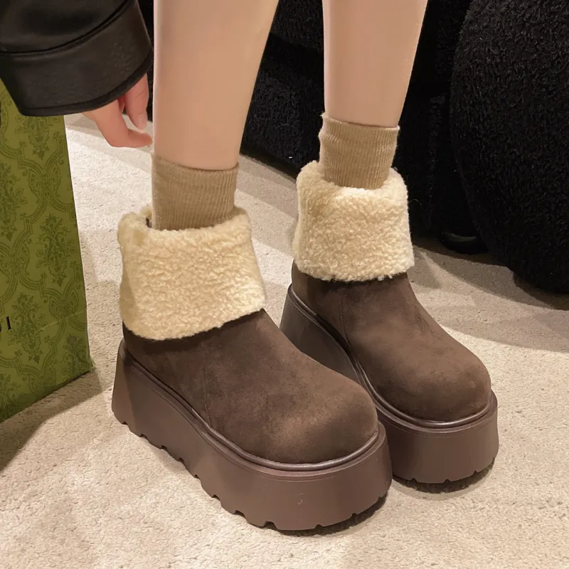 KUPE Warm Coverage Short Snow Boots Women's-2